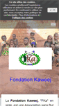 Mobile Screenshot of fondationkaweej.com